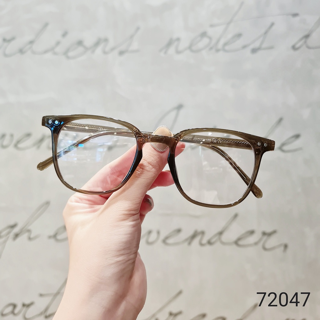 Kính giả cận mắt vuông LILYEYEWEAR nam nữ chất liệu nhựa cứng cáp dễ đeo kiểu dáng thời thượng 72047