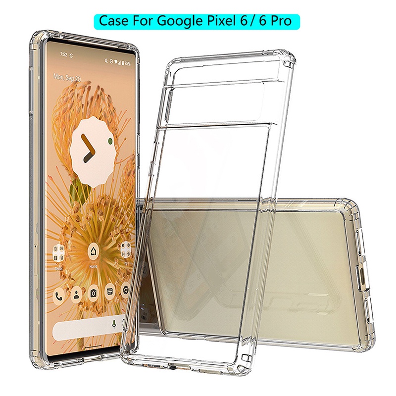 Ốp Điện Thoại TPU Siêu Mỏng Trong Suốt Mặt Nhám Chống Sốc Cho Google Pixel 6 6 Pro