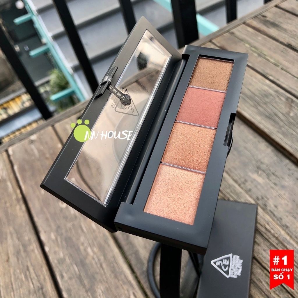 Phấn mắt 3CE Eyeshadow Palette chính hãng Hàn Quốc - Bảng mắt 3CE mầu SIENNA 4 ô thời trang - Bảng phấn mắt - NN HOUSE