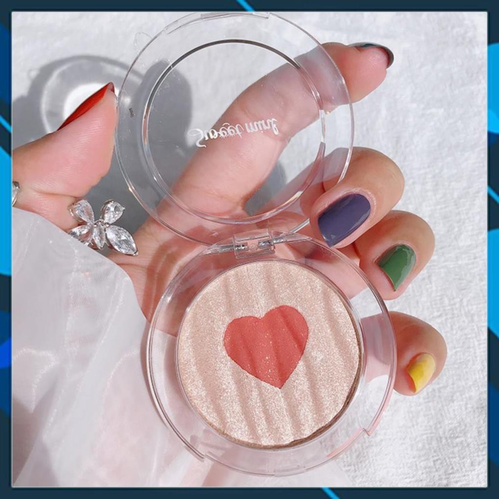 [ Hàng Nhập Khẩu ] Phấn Bắt Sáng Kiêm Phấn Má Sweet Mint Heart In Box | BigBuy360 - bigbuy360.vn