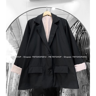 ÁO KHOÁC BLAZER TAY PHỐI [TNT SHOP BIGSIZE 60KG 90KG]