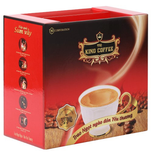 Hộp Quà tặng Cà phê Sum Vầy KING COFFEE - Quà tặng ý nghĩa cho dịp sum vầy