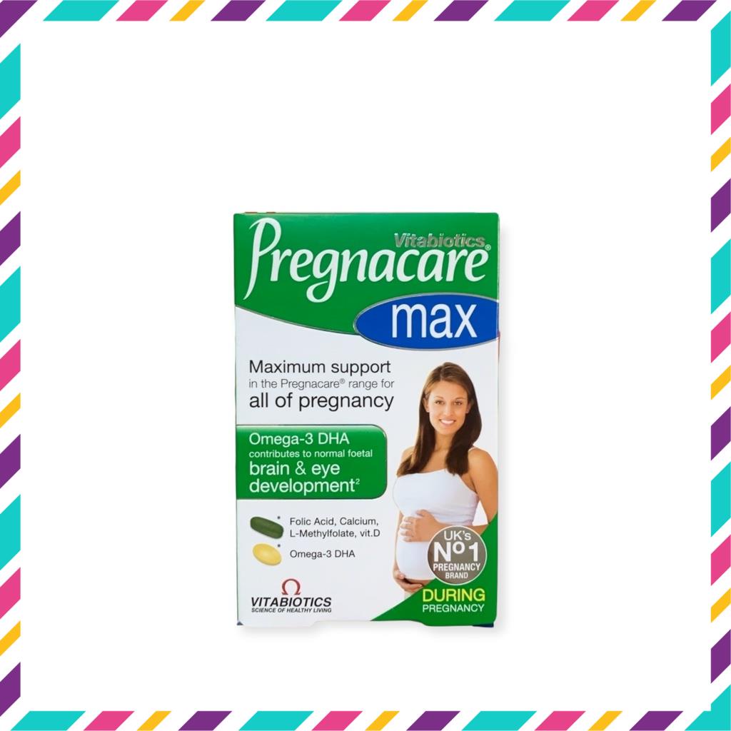 Pregnacare Max - Vitamin Tổng Hợp Cho Bà Bầu, Omega 3, DHA Bầu, Sắt, Vitamin D, Canxi (Hộp 84 Viên) [Chính Hãng]