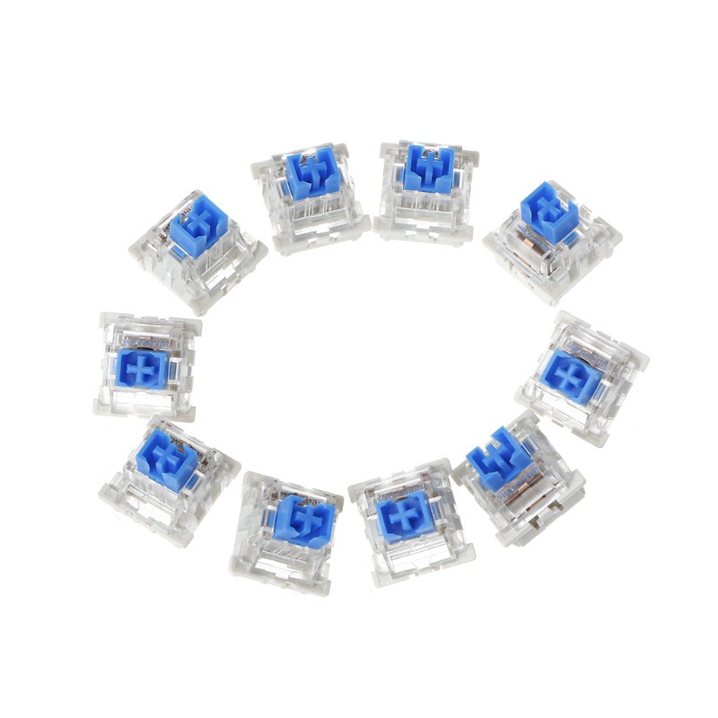 Set 10 Công Tắc Bàn Phím Cơ 3 Chấu Màu Đỏ Thay Thế Cho Gateron Cherry Mx