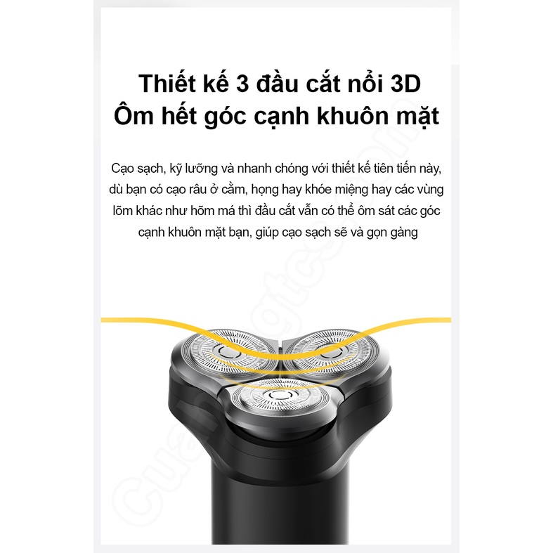 Máy cạo râu S300 3 đầu XM Mijia 3 lưỡi dao