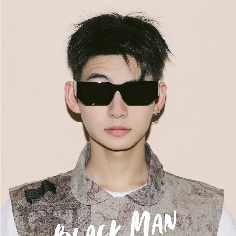 Kính Mát Gọng Chữ Nhật Phong Cách Thời Trang Retro Hiện Đại