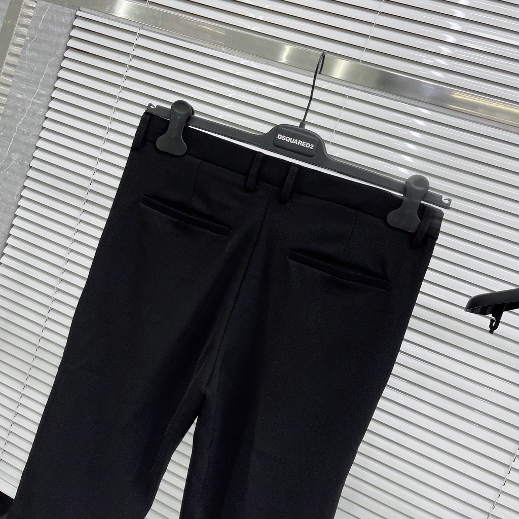 Quần Âu Màu Đen Công Sở Chất Liệu Tuyết Mưa Cao Cấp Thời Trang Nam