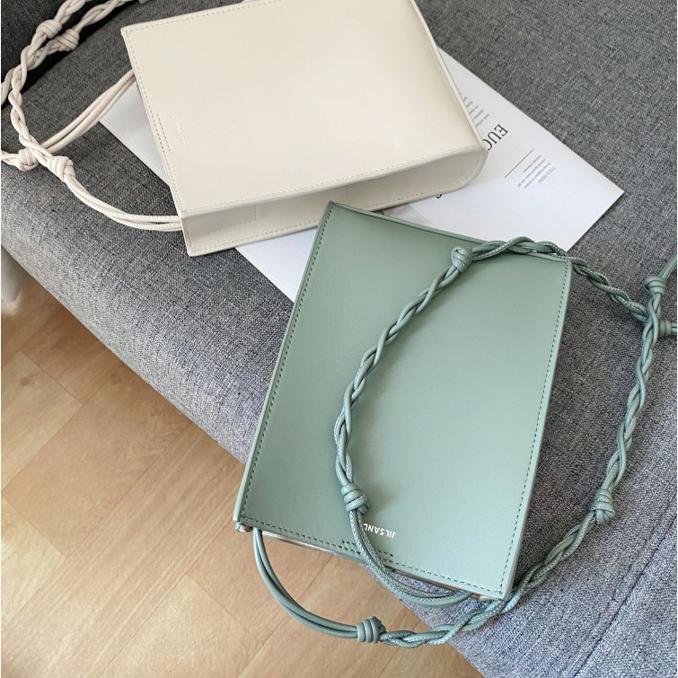 Túi đeo chéo Jil Sander tangle leather phone bag ss20