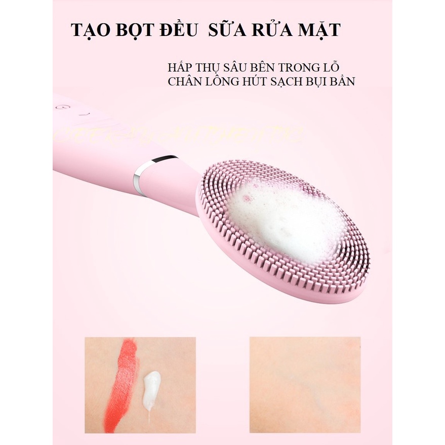 Máy rửa mặt chính hãng mini có thể massage mặt - kiểu máy chăm sóc da mặt cao cấp