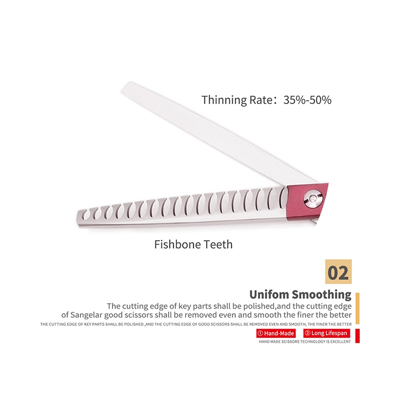 Kéo Cắt Tỉa Lông Thú Cưng Hình Xương Cá 6.5 inch 35% - 50% DIY