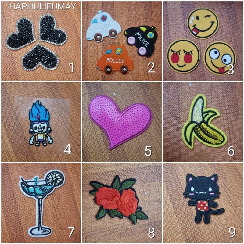 Miếng dán sticker ủi là
