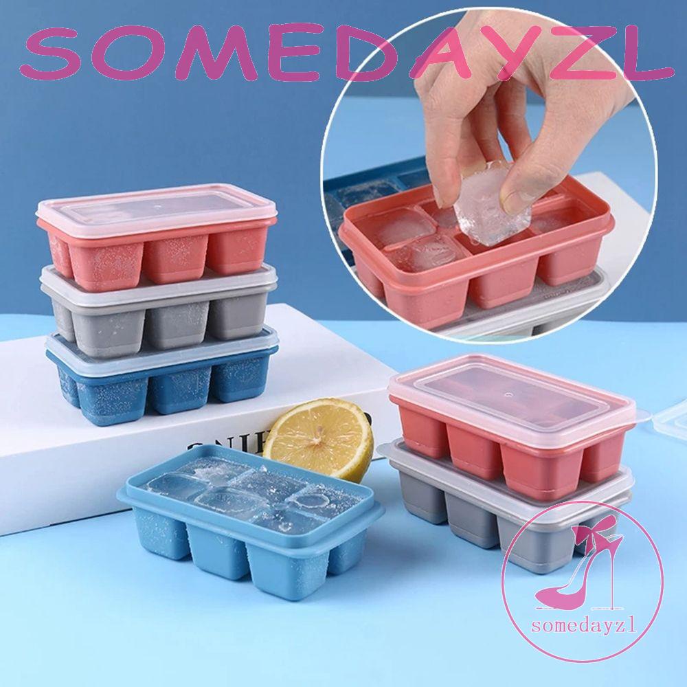 Khay Làm Đá Viên Không Mùi Có Nắp Đậy Tiện Lợi