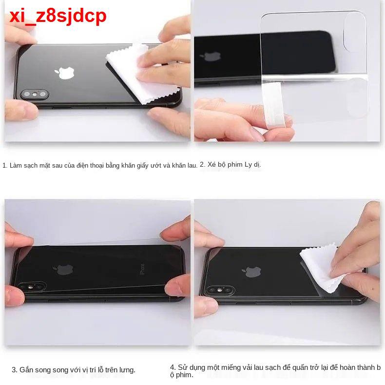 Dán phim cường lực mặt sau iPhone 6 bảo vệ full màn hình iphone6, chống rơi vỡ, cháy nổ film, kính màng vỏ phía