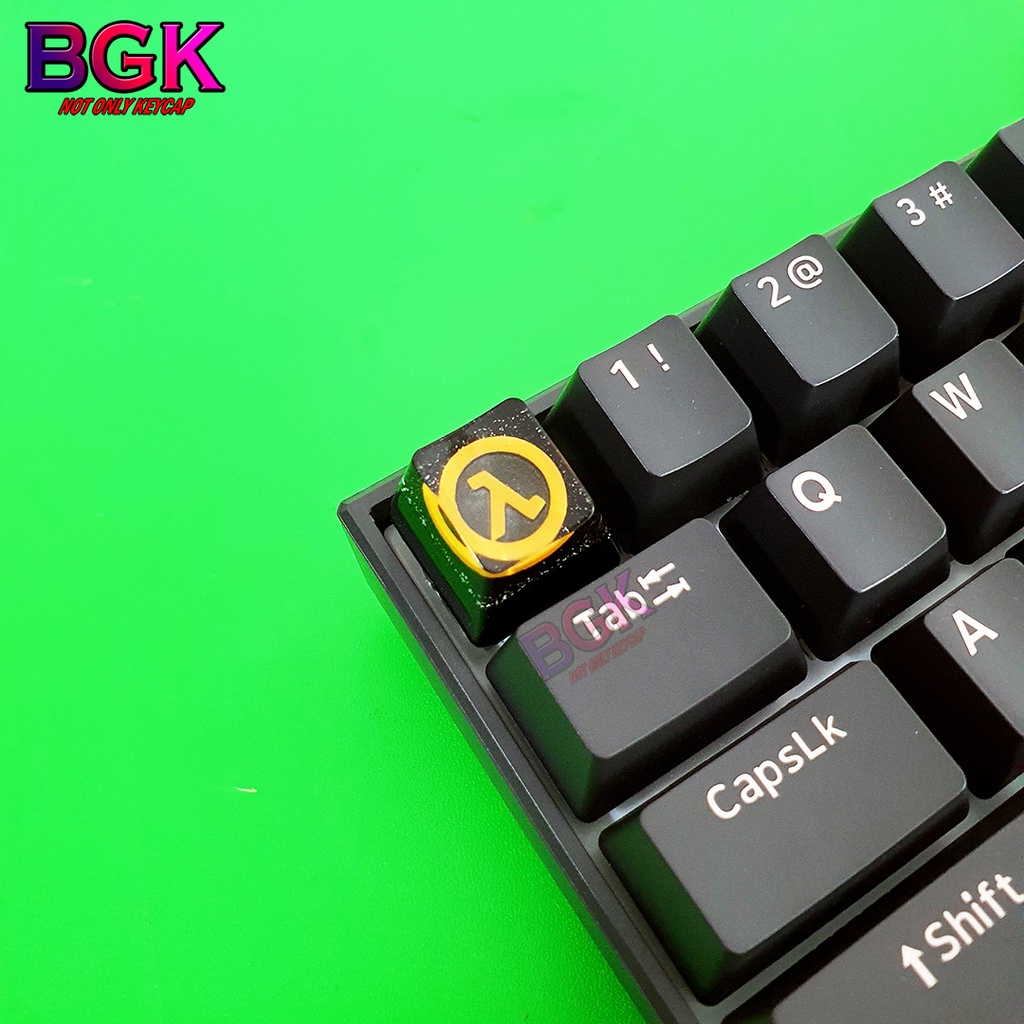 Keycap Lẻ Hình LOGO Half Life cực đẹp và nét OEM profile ( keycap resin độc lạ )( Keycap Artisan )