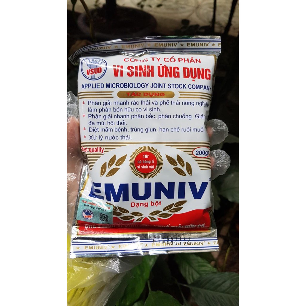 Chế Phẩm Vi Sinh EM EMUNIV Dùng Ủ Phân Cá, Ủ Rác Thải Hữu Cơ Vi Sinh, Ủ Phân Đậu Tương,Chuyển Hóa Phân Bón, Ủ Bánh Dầu
