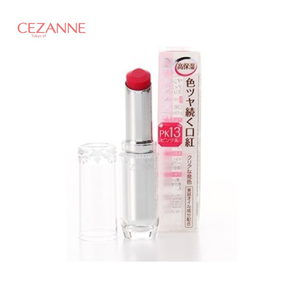 [Nhật nội địa] Son môi Cezanne Lasting Gloss Lip thỏi son dưỡng bóng nhiều màu 3.2g