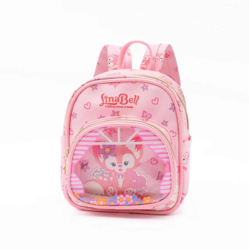 SANRIO Balo Đi Học Mini Bằng Da PU Chống Nước In Họa Tiết Hoạt Hình Dễ Thương Cho Bé Gái