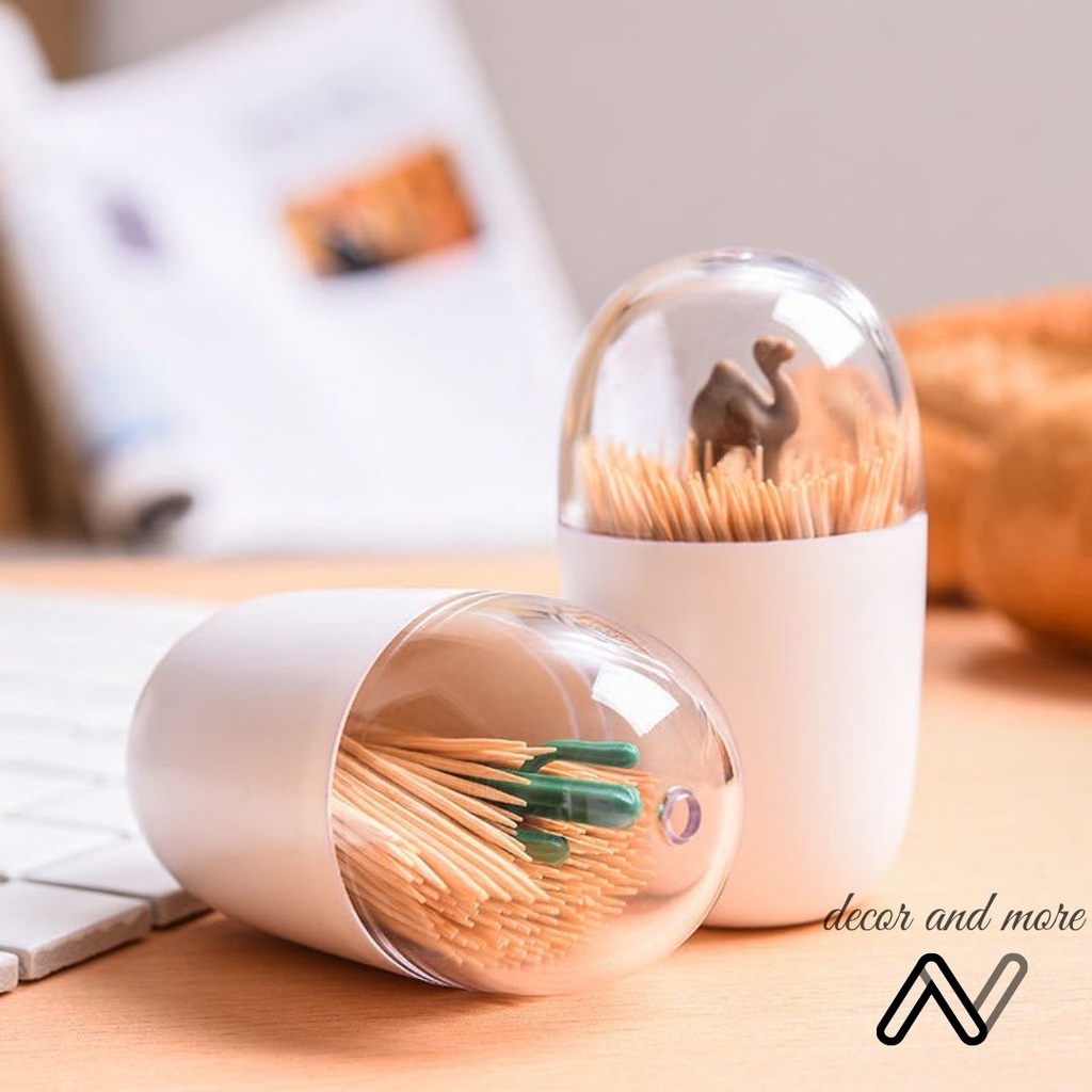 Lọ đựng tăm tiện dụng hình thú dễ thương trang trí bàn bếp decor chụp ảnh