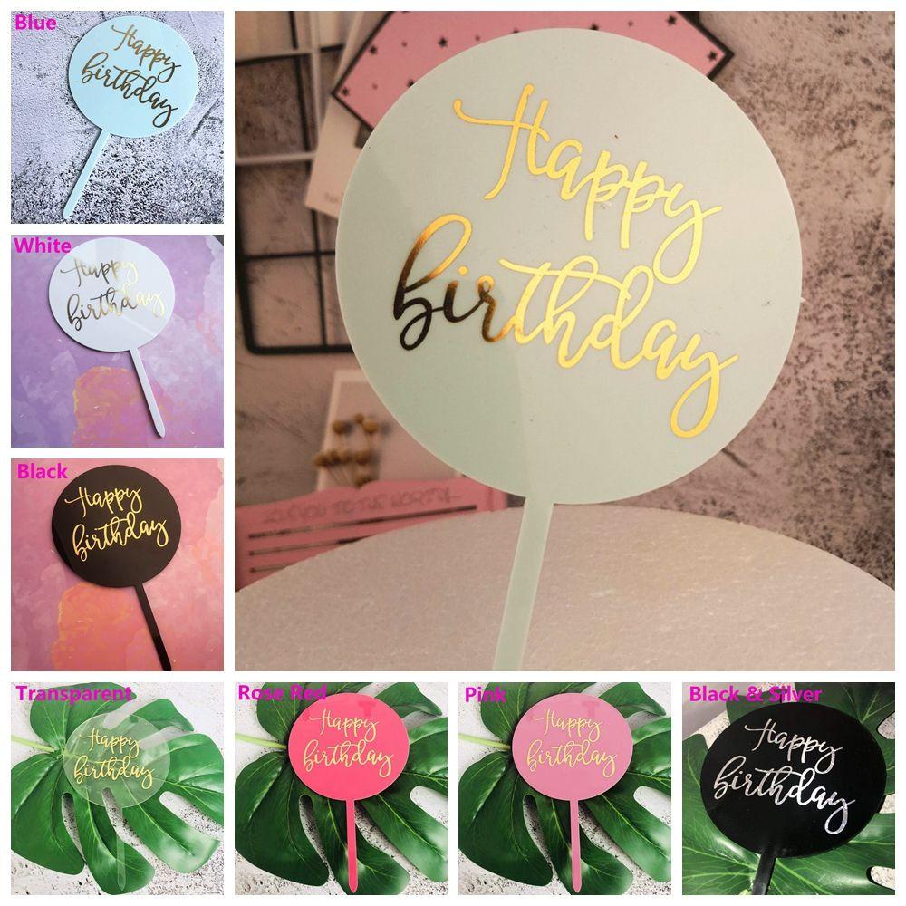 YNATURAL Cây Cắm Trang Trí Bánh Kem Bằng Acrylic Hàng Mới Dành Cho Trẻ Em