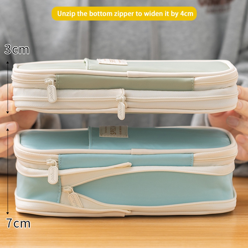 Túi Đựng Bút Chì Cỡ Lớn Đa Năng Chống Thấm Nước Cho Học Sinh