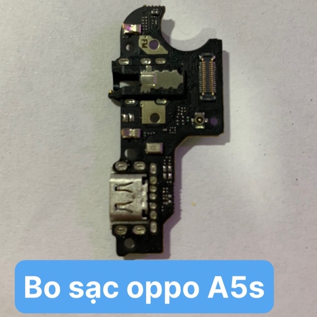 Cụm đuôi sạc, Bo sạc, chân sạc, micro, oppo A5s zin theo máy