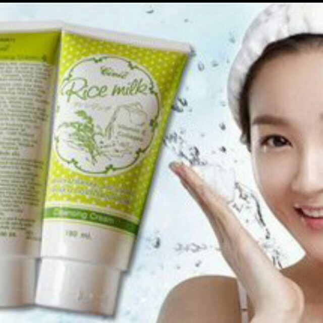 combo 9 tuýp tặng 2 bánh xà phòng thái lan Sữa rửa mặt gạo Rice milk 180 mL | BigBuy360 - bigbuy360.vn