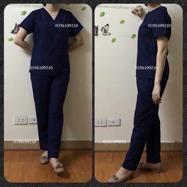 Đồng Phục Spa, Đồng Phục Thẩm Mỹ -[ màu Xanh Đen ]-
