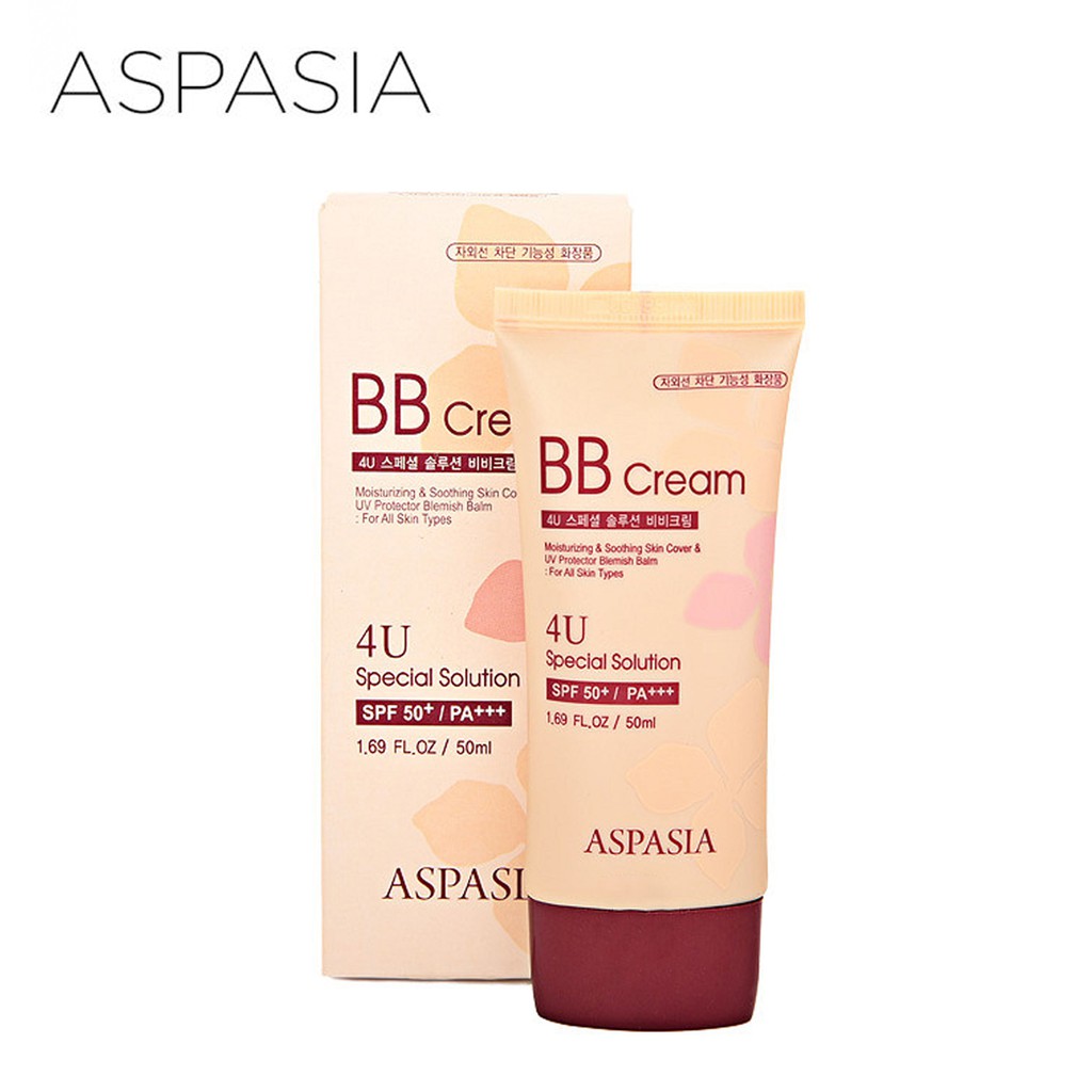 KEM NỀN CHỐNG NẮNG BB CREAM 4U SPECIAL SOLUTION CREAM ASPASIA 50ML