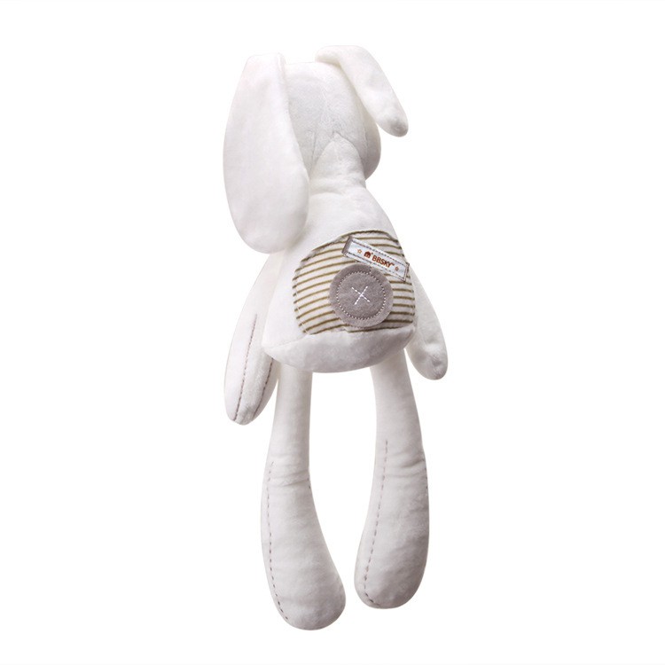 Thú bông cầm tay thỏ trắng, gấu ghi cho bé 33cm