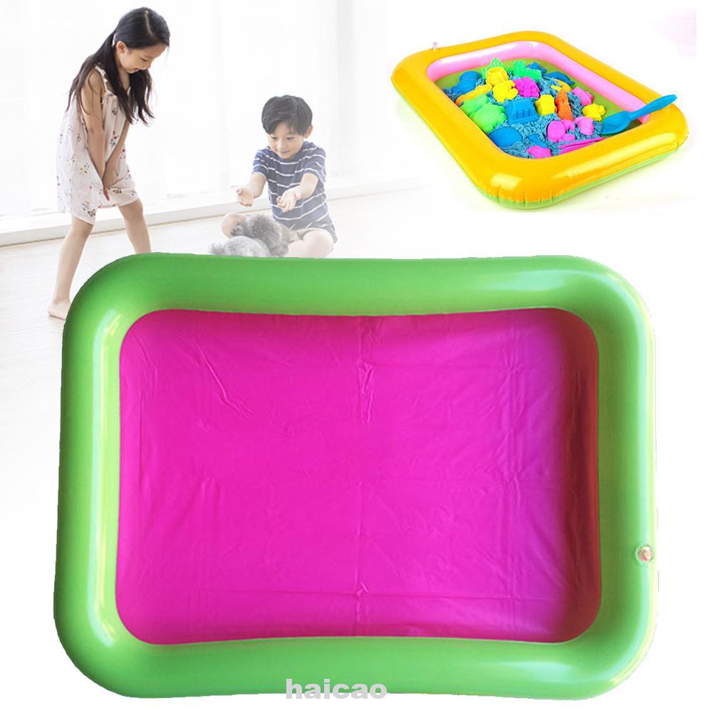 Magic Motion Plate Play Kinetic Blow Up Sandbox Inflatable Sand Tray