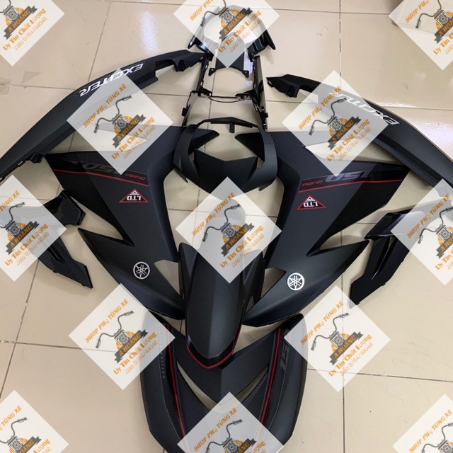 Dàn áo Exciter 150 đen nhám, hàng chính hãng