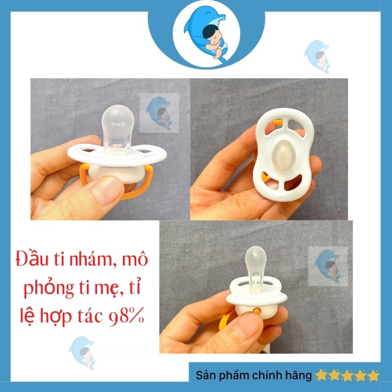 Ti Giả/Ty Ngậm AVENT ULTRA AIR Chỉnh Nha, Chống Vẩu Phiên Bản Hoạt Hình Giúp Trấn An Tự Ngủ Cho Bé