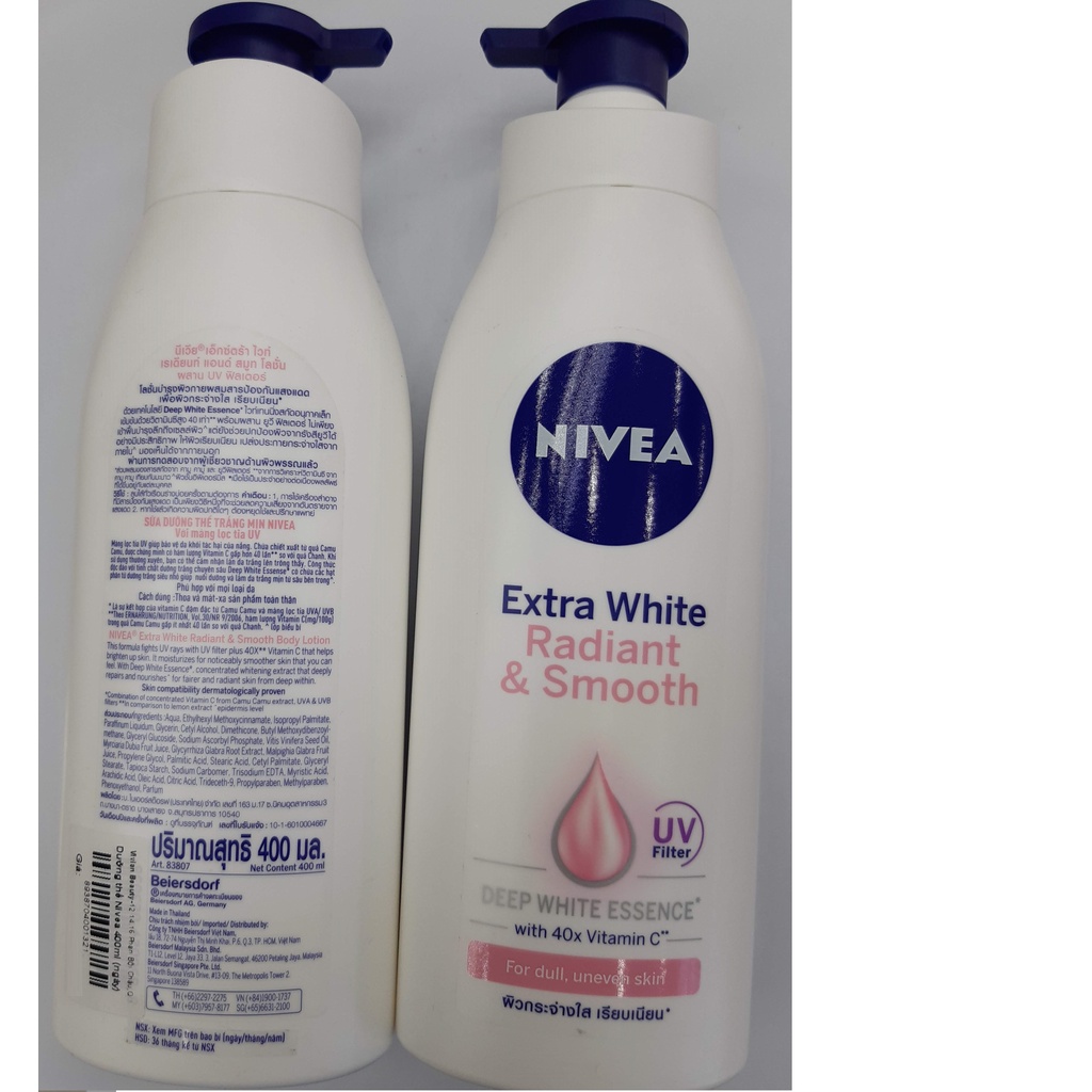 Dưỡng thể Nivea ngày 250ml/400ml - (MP6210 / MP6209)