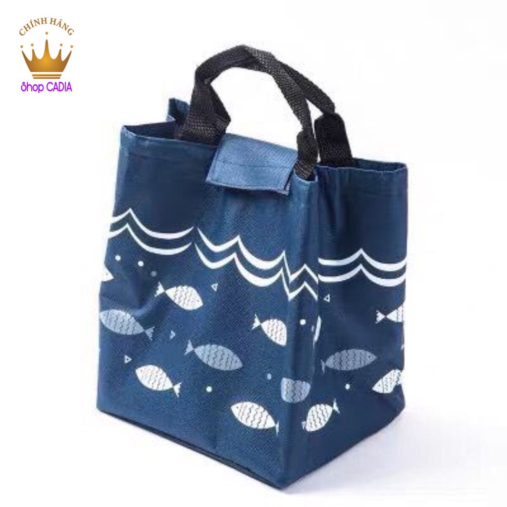Túi giữ nhiệt đựng hộp cơm cao cấp hình cá dễ thương tiện dụng