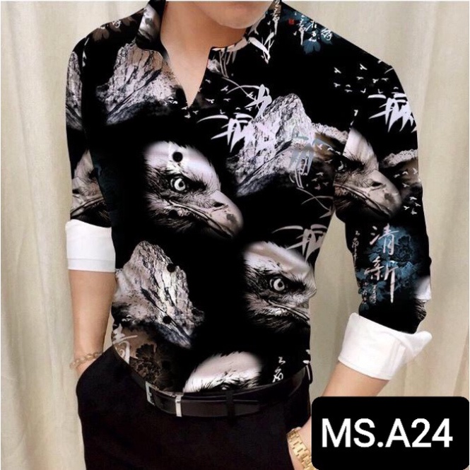 Áo Sơ Mi - Áo Sơ mi Nam kẻ - Chất liệu lụa cao cấp, chất vải mềm mịn, dáng slimfit trẻ đẹp _KVINDstore08