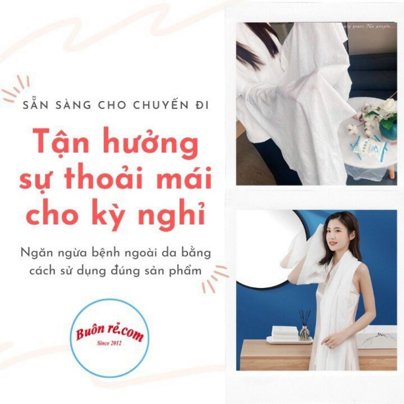 Khăn Tắm Nén Du Lịch bằng cotton tiện lợi dùng 1 lần 70*140CM