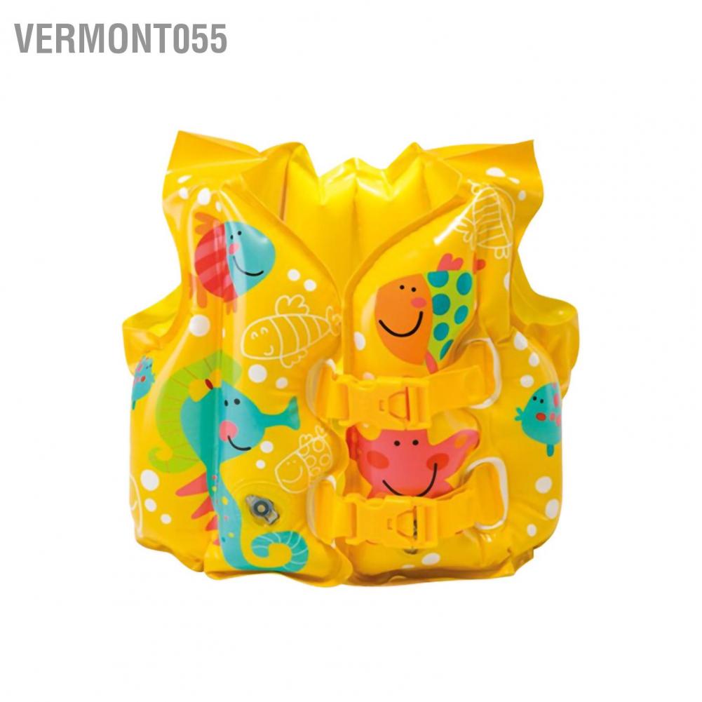 Vermont055 Trẻ em Áo phao bơi có thể điều chỉnh Nút đôi Phao nổi khoác
