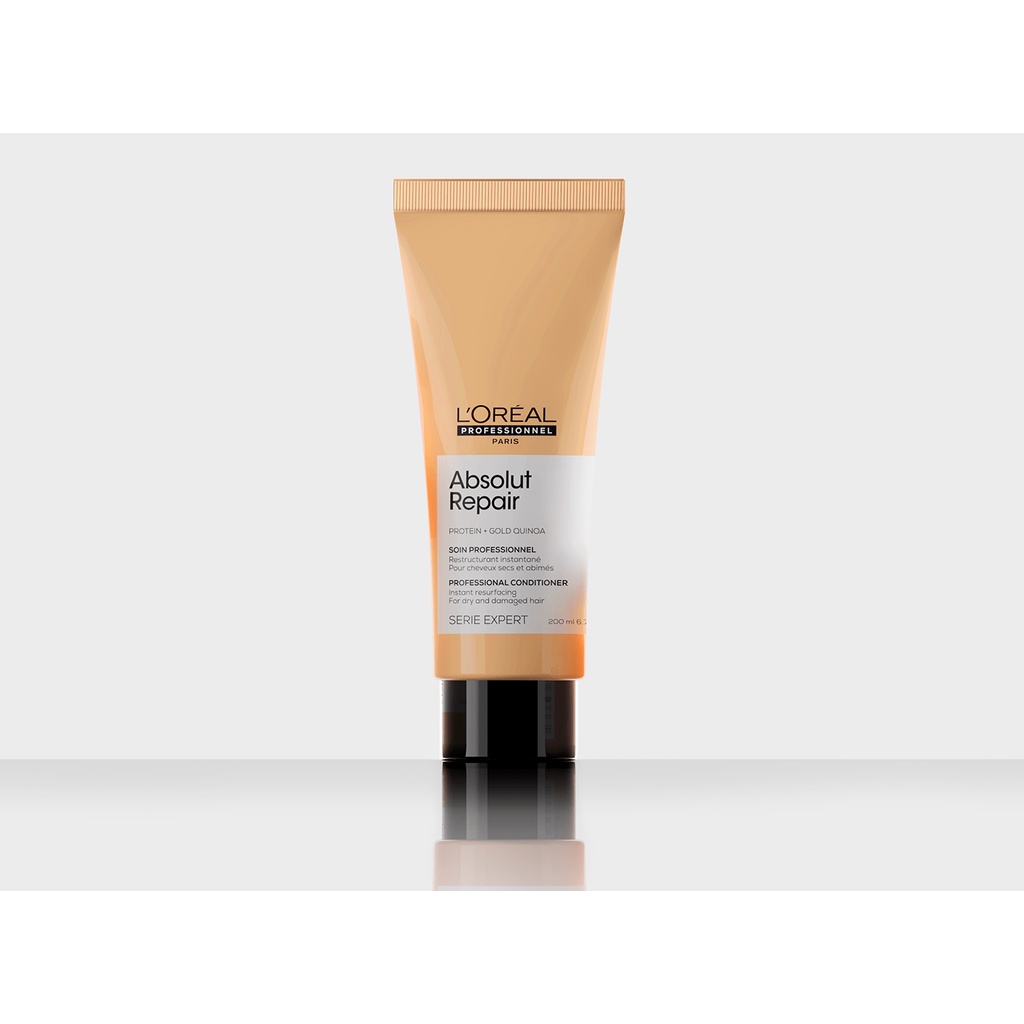 (Chính Hãng) Dầu Xả Loreal Serie Expert Absolut Repair Conditioner Gold Quinoa Phục Hồi Tóc Hư Tổn