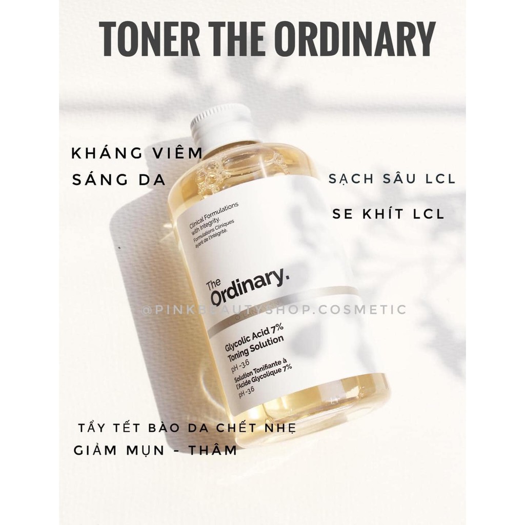 nước hoa hồng THE ORDINARY Glycolic Acid 7% Toning Solution