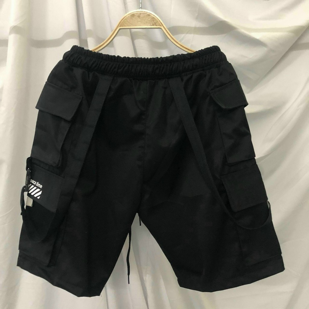 Quần short nam nữ unisex túi hộp chất vải kaki co giãn cực ngầu (Sphatsang)