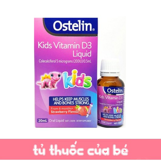 Ostelin D Kids 20ml - Vitamin D Ostelin cho trẻ