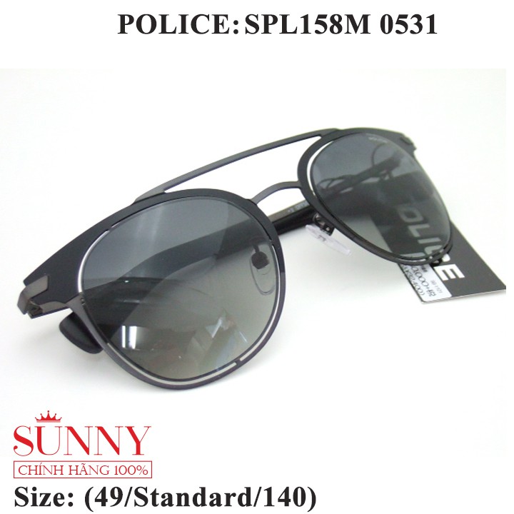 Kính mát chính hãng Police SPL158M màu sắc thời trang, thiết kế dễ đeo bảo vệ mắt