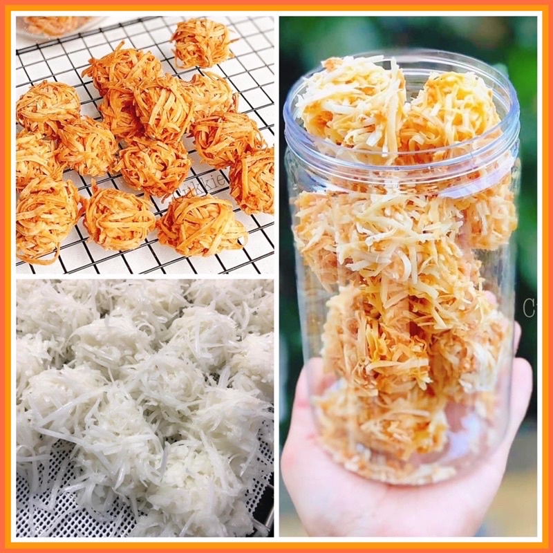 Bánh dừa nướng sợi hũ 200g không bột, ít đường
