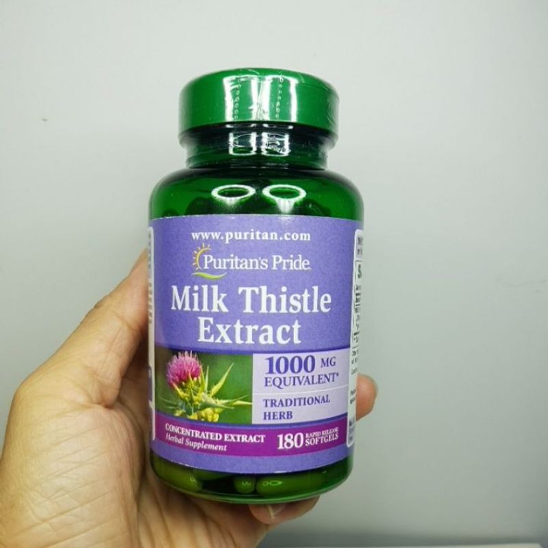Milk Thistle 1000mg Puritan Pride 180 viên của Mỹ