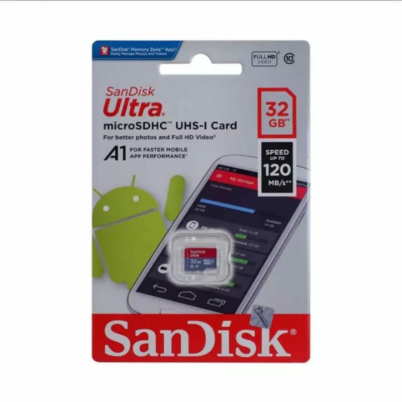 Thẻ Nhớ Micro Sandisk 32gb 120mb / S A1 | BigBuy360 - bigbuy360.vn