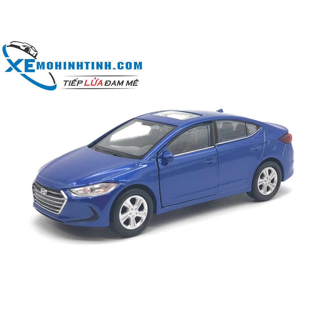 HỘP XE MÔ HÌNH Hyundai Elantra WELLY 1:36 (Xanh)