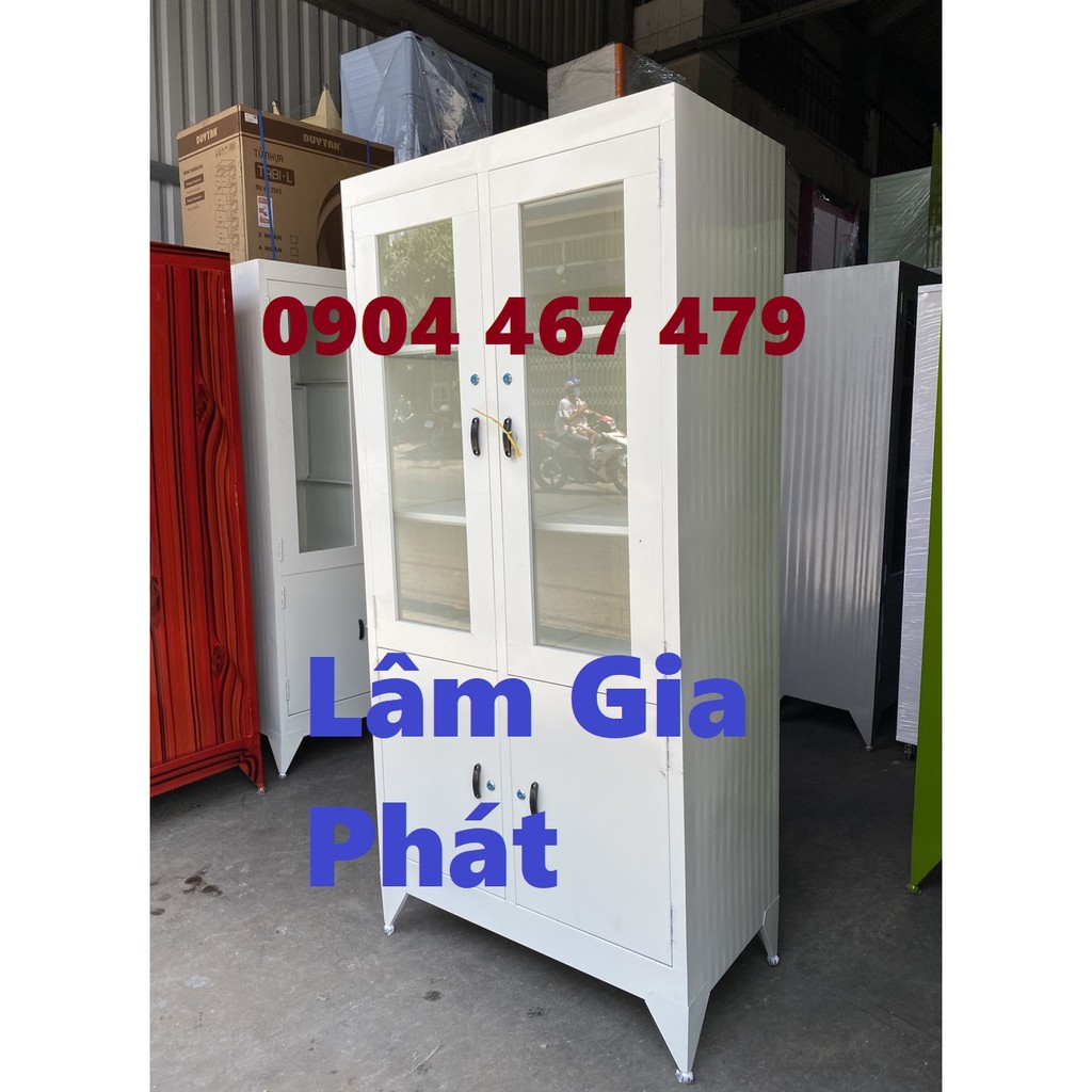 Tủ hồ sơ kiếng sơn dầu giá rẻ cạnh tranh - mới - đẹp