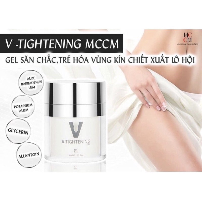 Gel tăng khoái cảm V-TIGHTENING MCCM GEL săn chắc, trẻ hoá vùng kín