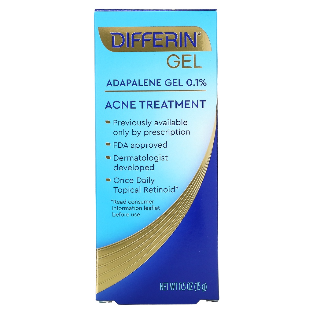 Gel dưỡng Differin Adapalene Gel 0.1% Acne Treatmentn phiên bản Mỹ