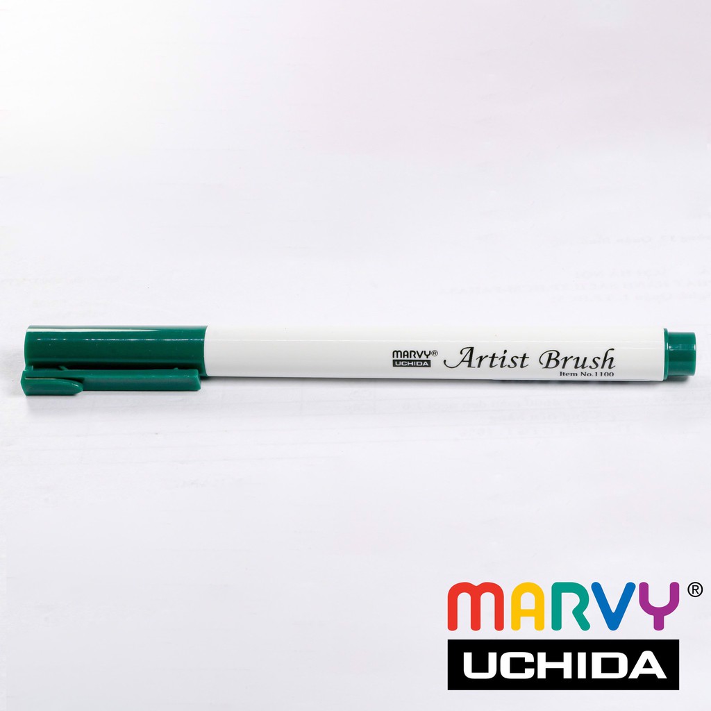 Combo 12 bút lông đầu cọ viết calligraphy Marvy Artist Brush 1100 - Cool Colors 2